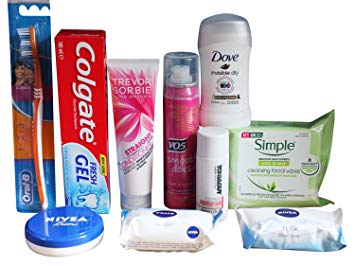 Pictures of personal hygiene items